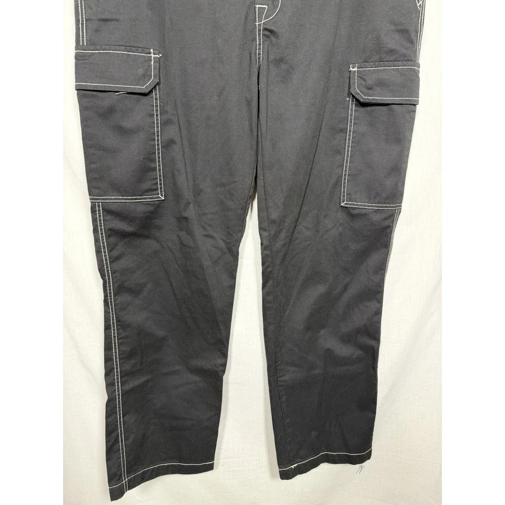 True Religion Cargo Pants Mens 34 Black Utility‎ Y2K Skate Streetwear